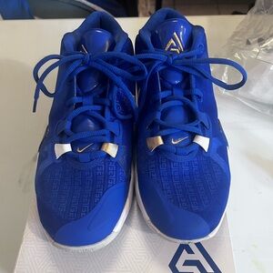 Nike Kids Freak 1 (GS)  Royal Blue and Gold Sneakers